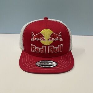 Red Bull Red & White Embroidered Snapback Hat